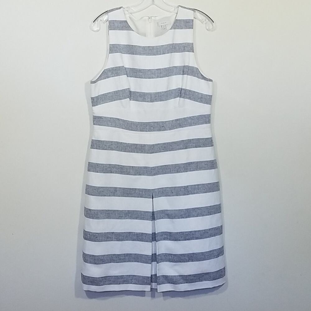 J. Crew Stripe Basket Weave Striped Dress Size 12